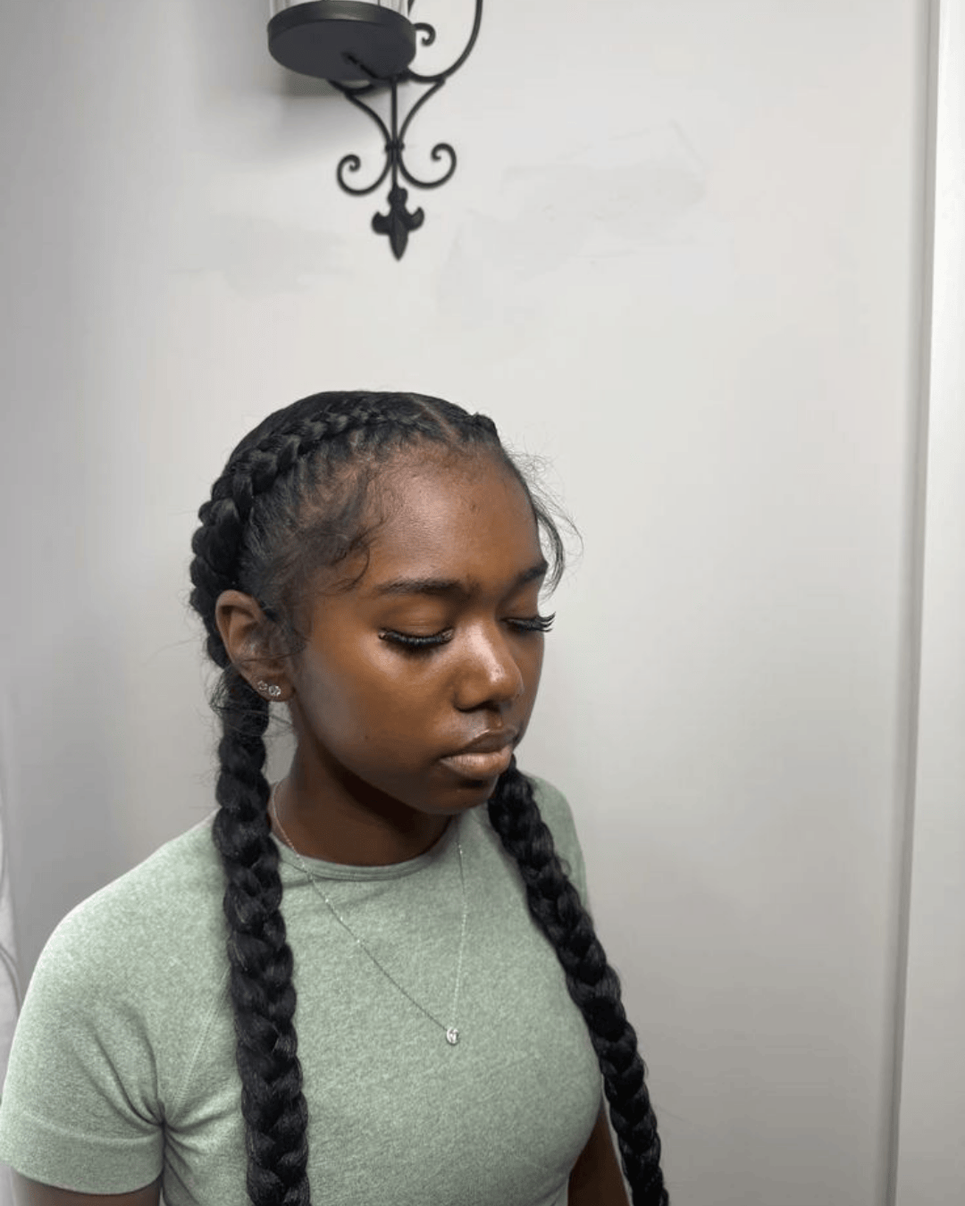 hairstyle for greasy hair pigtail braids