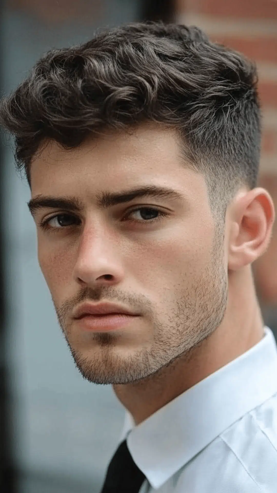 messy top with fade