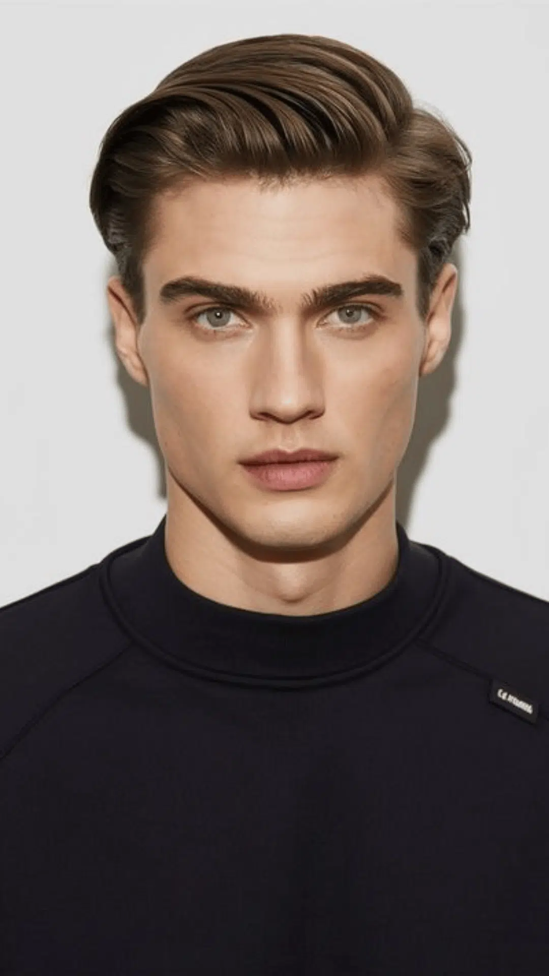 swept back with volume