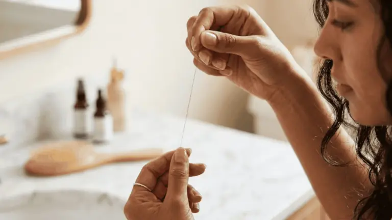 Hairs illustrating low vs high porosity hair strands in water and cuticle structures to show moisture absorption