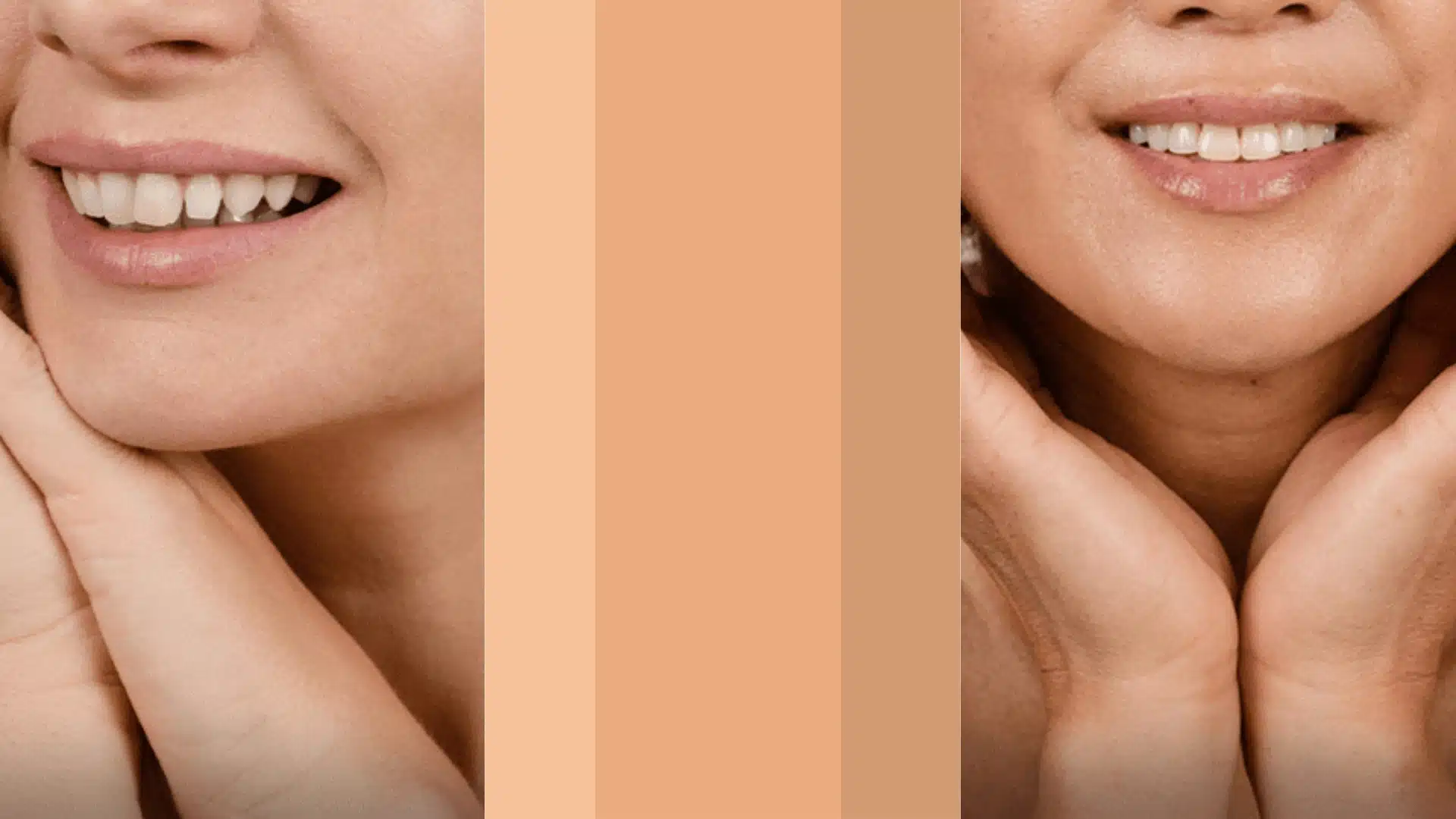 Two women with different skin tones, showcasing different skin undertones.
