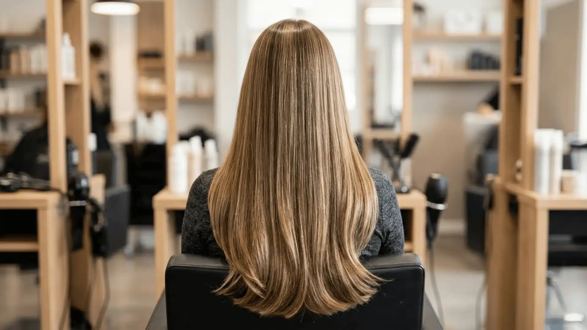 least damaging hair color techniques and methods showing healthy shiny colored hair after gentle salon treatment