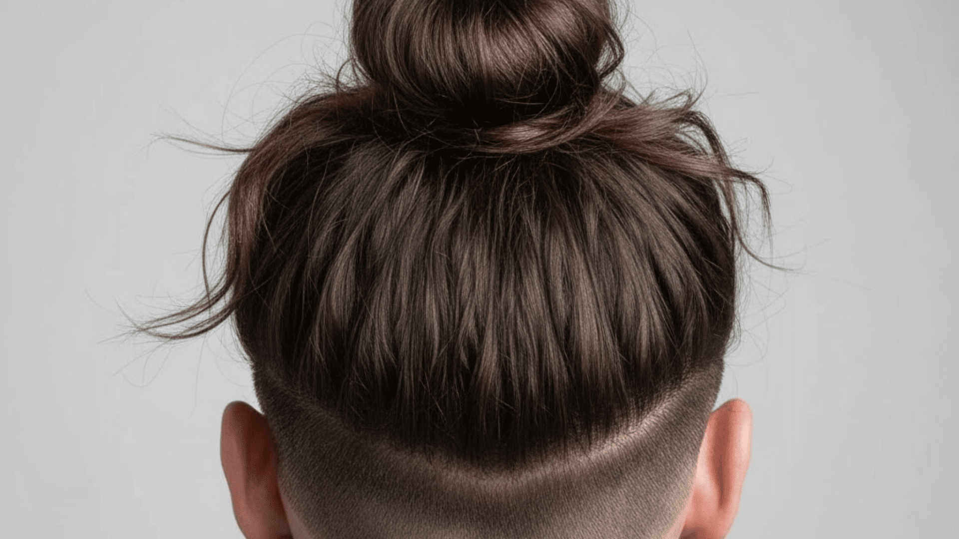 man bun haircut