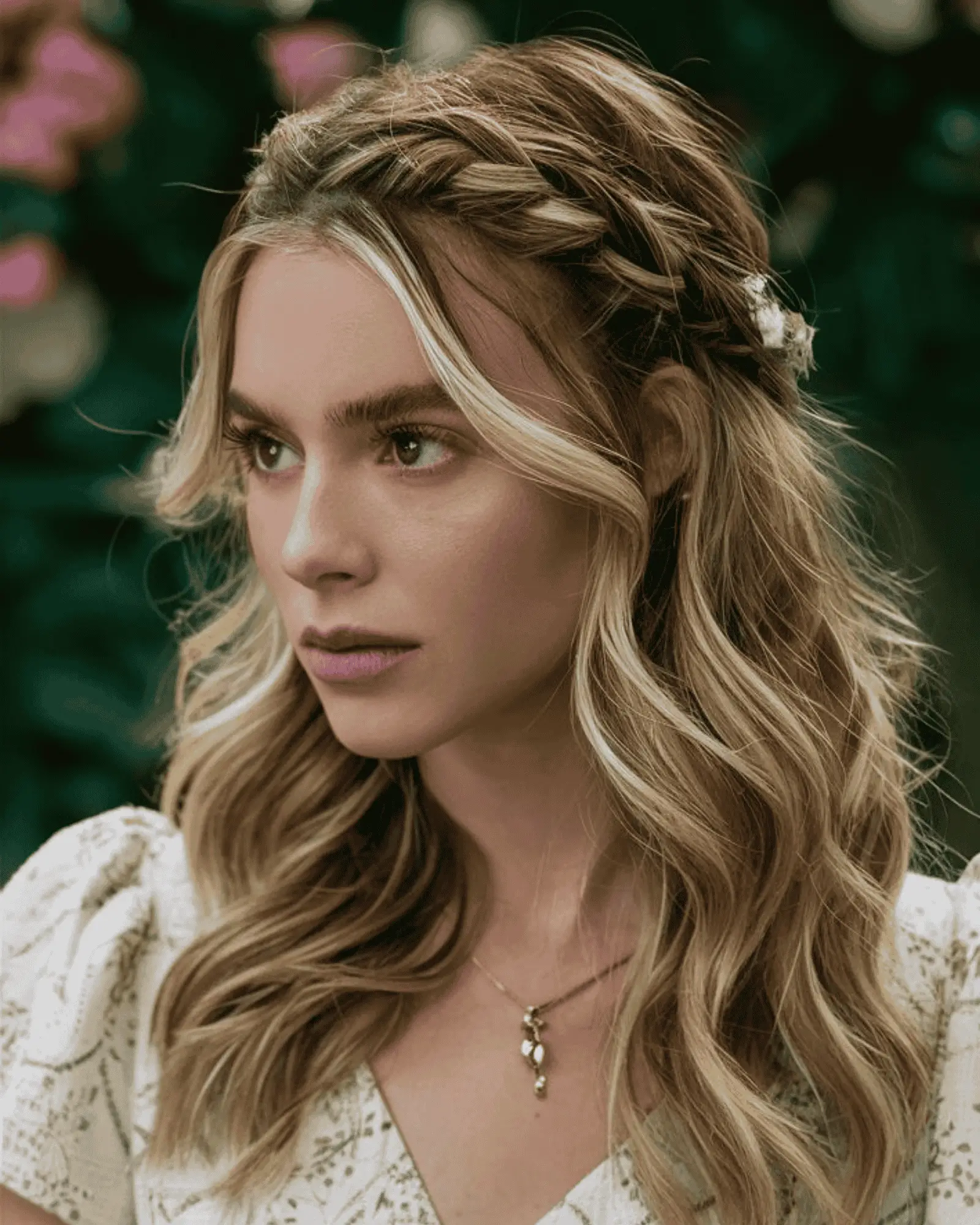 Half Up Volume with Crown Layers