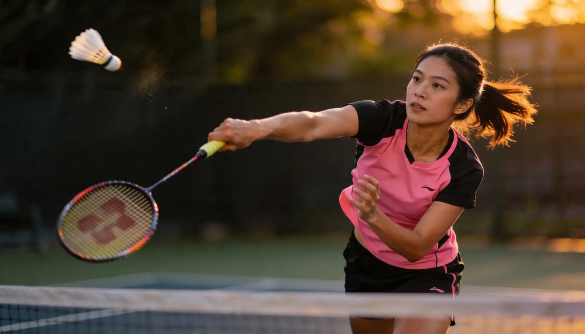 Person playing outdoor sport like football during active fitness session