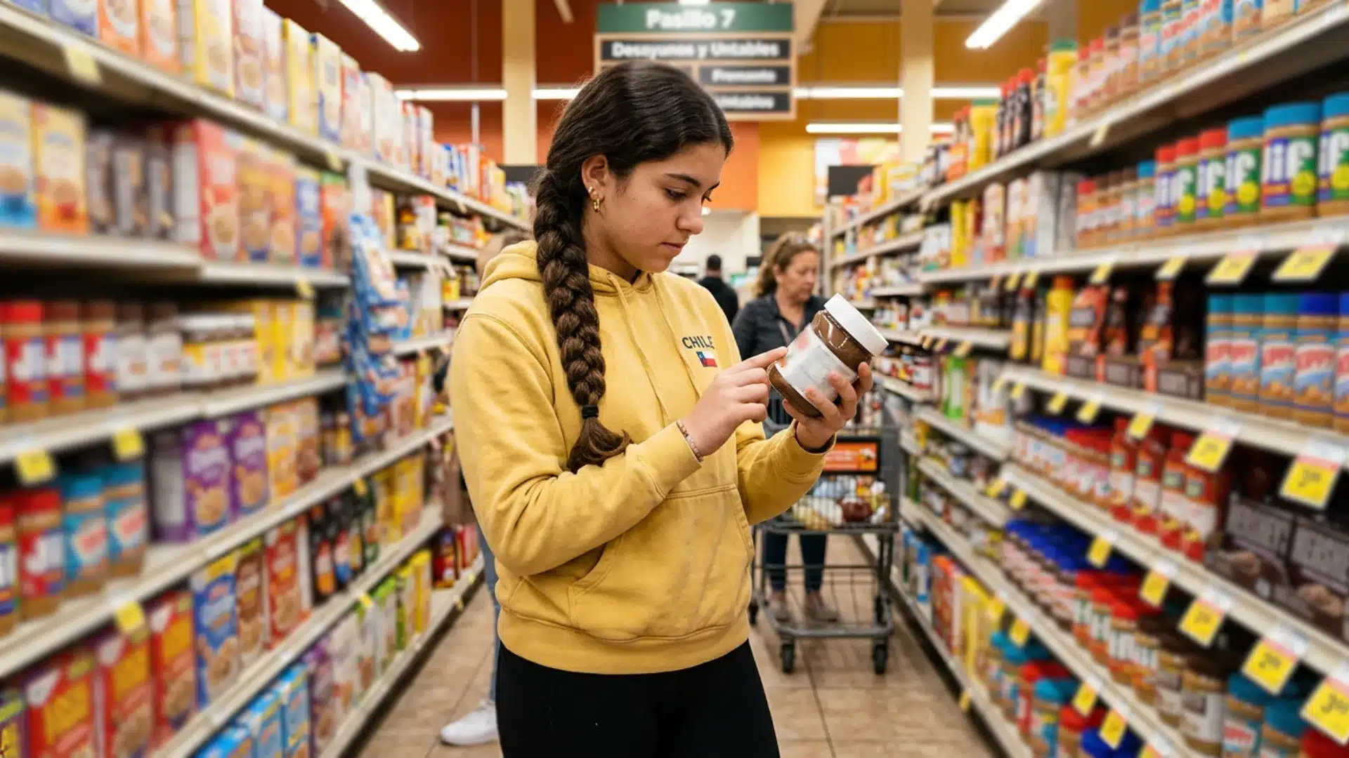Young woman in a yellow 