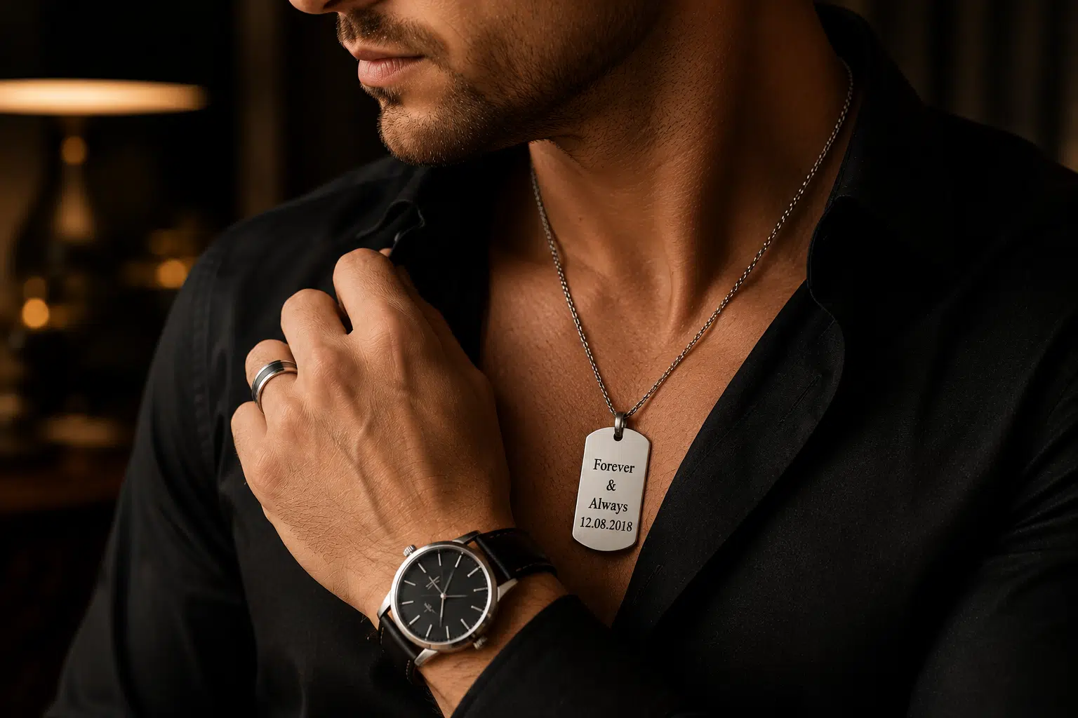 Close to the Heart: The Engraved Silver Dog Tag