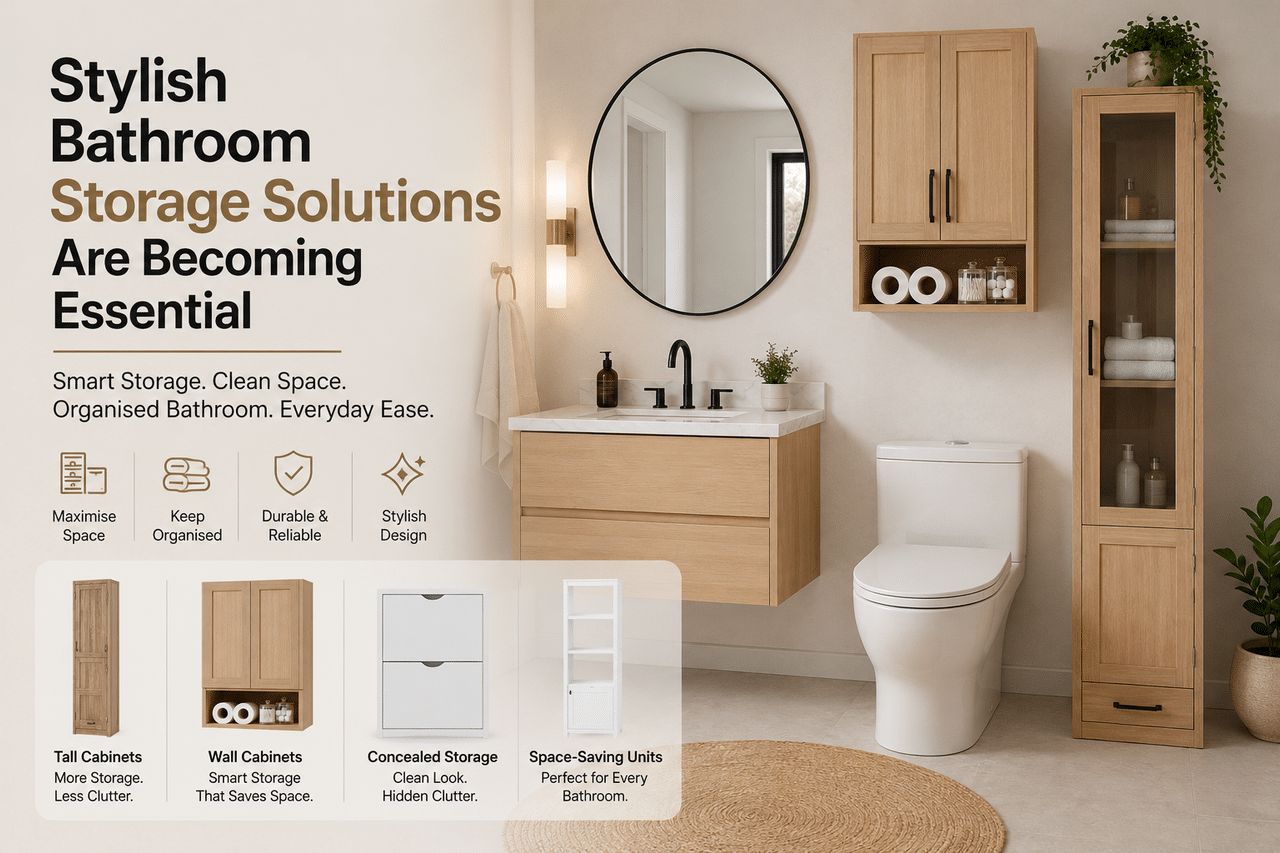 Stylish Bathroom Storage Solutions Are Becoming Essential