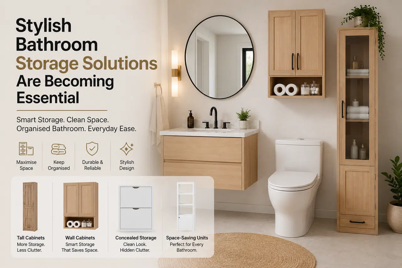 Stylish Bathroom Storage Solutions Are Becoming Essential