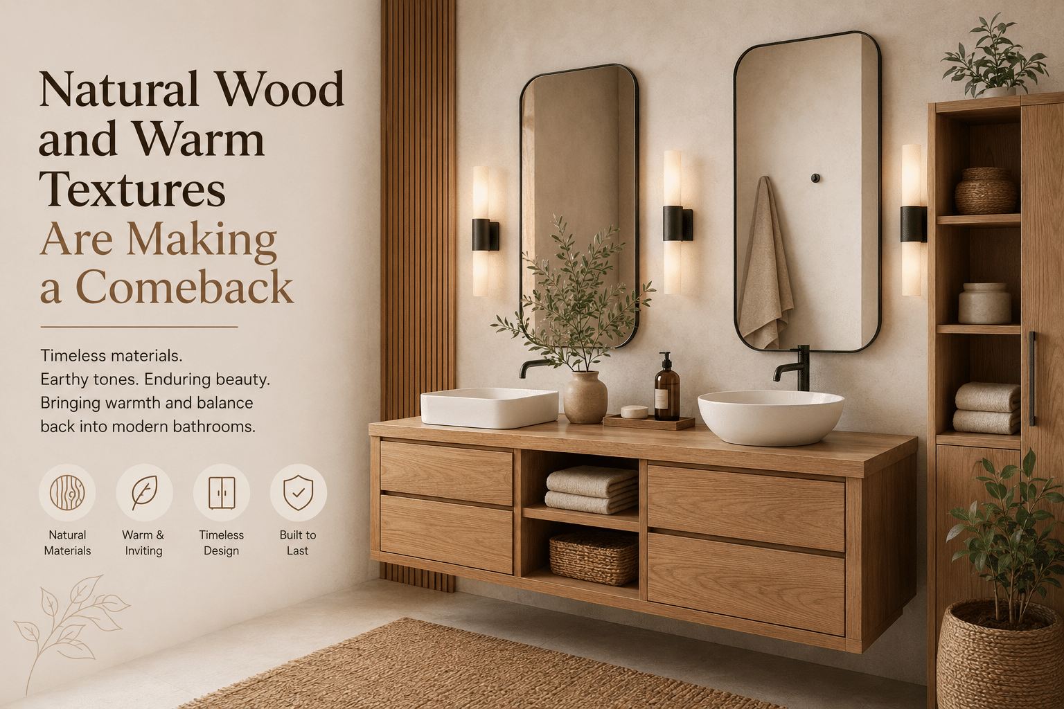 Natural Wood and Warm Textures Are Making a Comeback