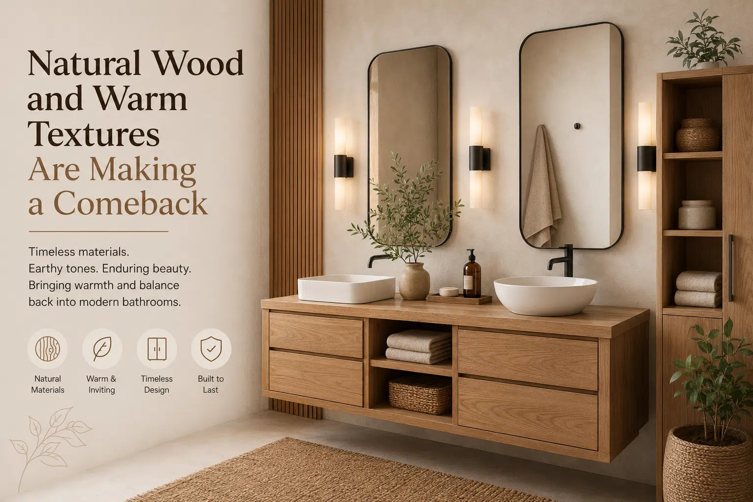 Natural Wood and Warm Textures Are Making a Comeback