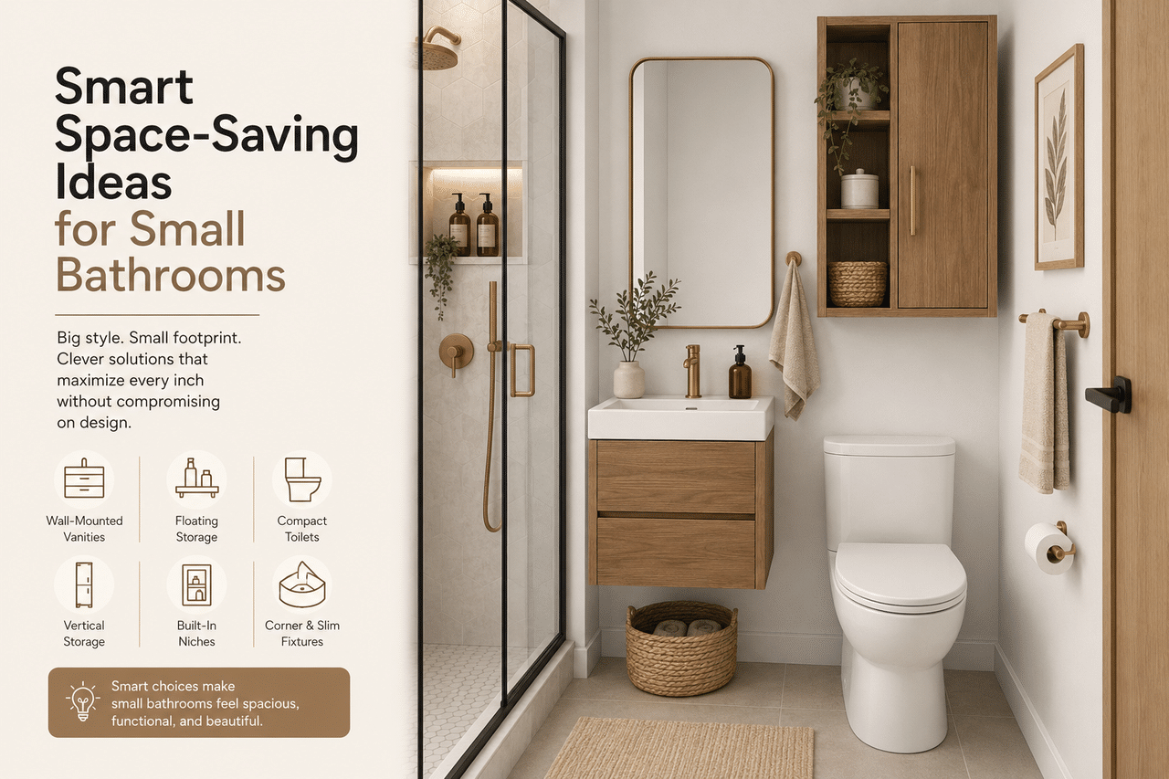 Smart Space-Saving Ideas for Small Bathrooms
