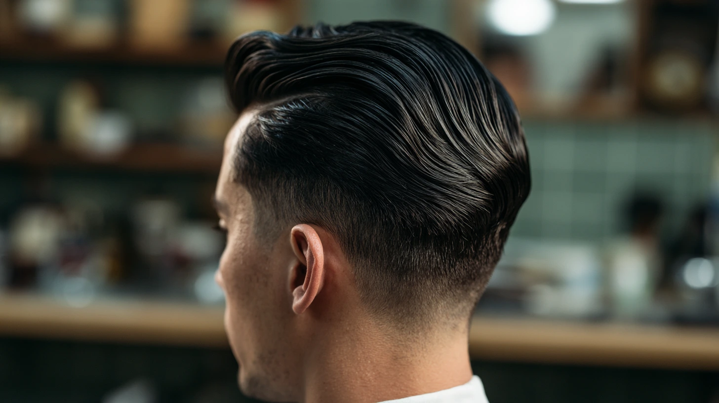 A man with a mid skin fade haircut viewed from the back and side.